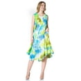 thumbnail image 5 of Sakkas Neja Women's Casual Maxi Summer Sleeveless Loose Fit Tie Dye Tank Dress - 19251-GreenPurple - One Size Regular, 5 of 5
