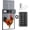 Blue, variant on Automatic Chicken Coop Door Solar Powered with LCD Timer Light Sensor Remote Control Weatherproof Anti-Pinch Aluminum Alloy Door for Chickens Ducks Geese Rabbits