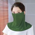 thumbnail image 6 of SPRING PARK Breathable Mercerized Cotton Cover Scarf Face Mouth Cover Outdoor UV Protection Ladies Anti Shawl Veil, 6 of 7