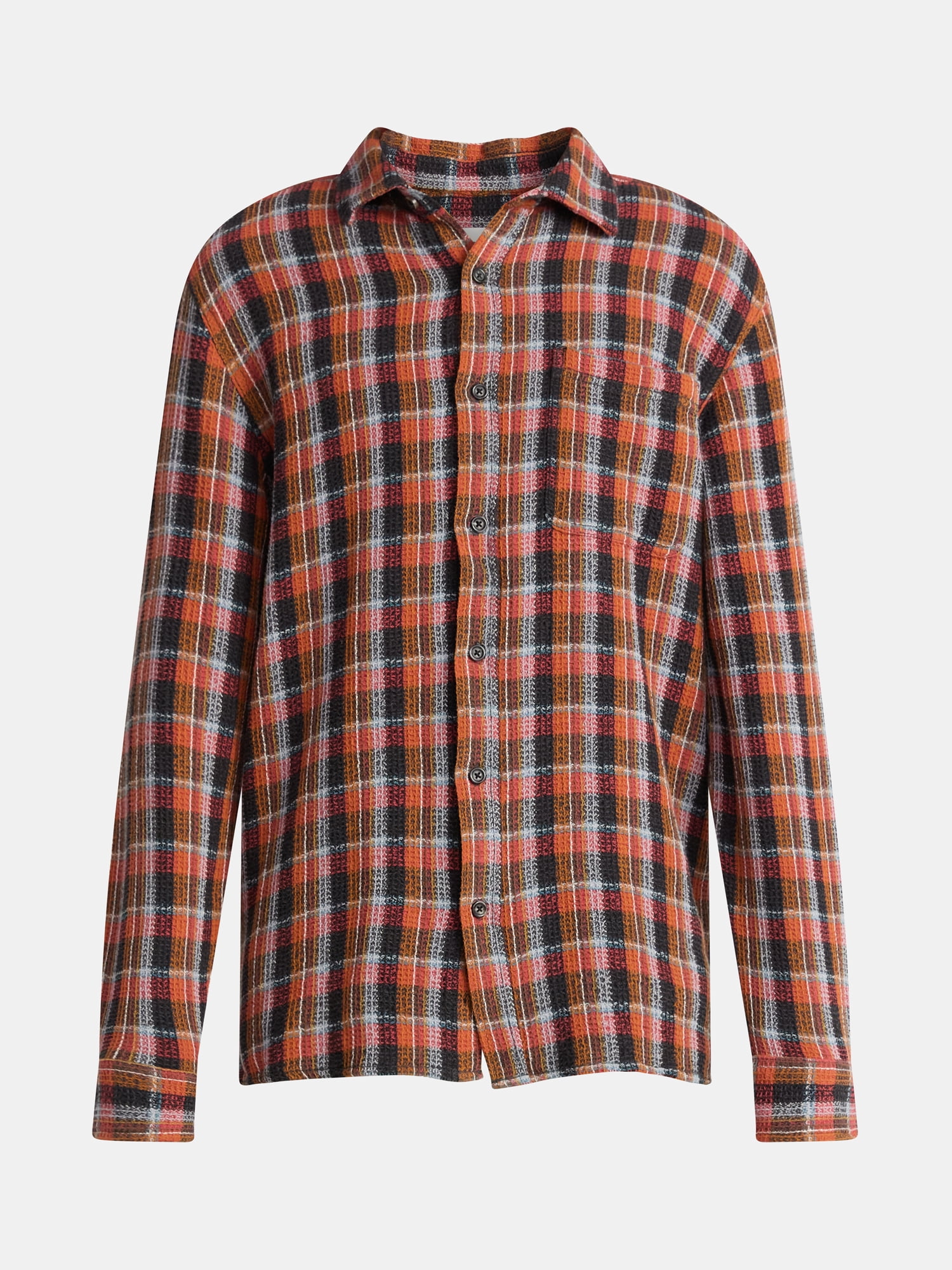 No Boundaries Men's & Big Men's Long Sleeve Textured Shirt , Sizes XS-5XL