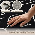 thumbnail image 4 of ODIKA 5'x7' Black Ivory Geometric Design Washable Area Rug Contemporary Abstract Pattern Easy Care, Non-Shedding, Pet Friendly, for Small Living Room, Bedroom, 4 of 5