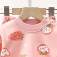 thumbnail image 7 of Ulanda Infant Baby Boy Fall Clothes Set Funny Sweatshirt Pant Outfits Toddler Winter Outfits Long Sleeve Cute Print Sweatshirt Pants Clothing set (Pink, 12-18 Months), 7 of 7
