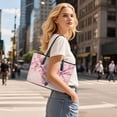 thumbnail image 7 of TSOVTHRID Skull Cherry Blossom Print Handbag and Wallet Set Womens Top Handle Handbag Satchel with Matching Wristlet Wallet Waterproof Leather Pink Tote Bag Shoulder Bag, 7 of 7
