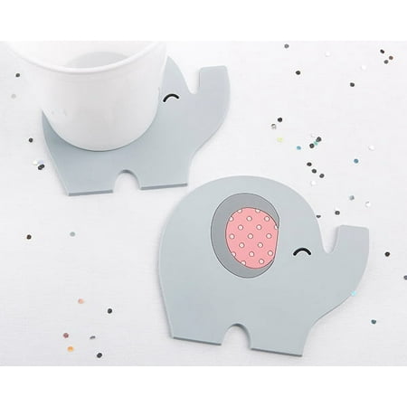 Elephant Coaster Little Peanut (Pink) Set of 12