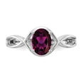 thumbnail image 5 of Primal Gold 14 Karat White Gold 7x5mm Oval Rhodolite Garnet Ring, 5 of 7