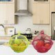 thumbnail image 5 of Cesta de almacenamiento de frutas de cocina nórdica con cubierta Decoración de mesa de comedor Caja de almacenamiento Plato de fruta de hierro Escurridor de lavado, 5 of 5