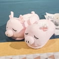 thumbnail image 1 of Zapatillas cálidas de dibujos animados para mujer y niña, zapatos de felpa de unicornio y hámster Kawaii, suela suave plana, zapatos de algodón para el hogar, piso silencioso antideslizante, Invierno, 1 of 5