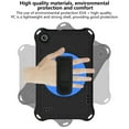thumbnail image 5 of Allytech Fire 7 Case 2019 9th Generation, Fire 7 Case for Kids, Rugged Protection Kickstand Shockproof Shoulder Strap Kids Friendly EVA Silicone Cover for Amazon Fire 9 2019/2017/2105, Black/Blue, 5 of 6