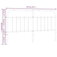 thumbnail image 2 of vidaXL Durable Metal Headboard for California King Size Beds, Easy Assembly, Classic Style White, 2 of 6