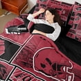 thumbnail image 4 of jejeloiu Rugby Ball Game 7-Piece Twin Bedding Sets,Football Sport City Bedding Comforter Set For Boys Teens Reversible, 4 of 8