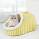 thumbnail image 1 of Cama para gatos, lindos nidos cerrados extraíbles, nidos para dormir suaves a cuadros, suministros portátiles para dormir para gatos, nidos cálidos lavables para mascotas pequeñas, medianas y grandes,, 1 of 6