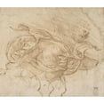 thumbnail image 3 of Giulio Romano 14x12 Black Modern Framed Museum Art Print Titled - Jupiter Hurling a Thunderbolt (1530-37), 3 of 5