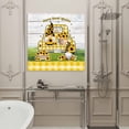 thumbnail image 5 of Sunflower Gnome Framed Canvas Wall Art, Summer Yellow Plaid Truck Wood Grain Wall Art Painting for Living Room Bedroom Home Decor, 12”x12”, Office Artwork Print, 5 of 9