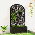 thumbnail image 2 of Outsunny Garden Box with Privacy Panel, Outdoor Planter Box for Garden, 2 of 10