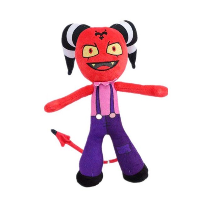EMMETT Helluva Boss Peluche Muñecas Halloween Algodón Blitzo Teddy Decoración Del Hogar Loo Land Loona Stolas Anime Almohada Juguetes