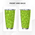thumbnail image 3 of Rateoe Lime green glitter Printed Car Guy Gifts for Men Women Tumbler - 20oz/590ml Double Wall Vacuum Insulated Stainless Steel Travel Tumbler Cups with Lid & Straw-Straw Two-piece Set, 3 of 8