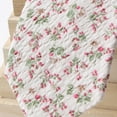 thumbnail image 3 of Spring Notion Men's Salt Shrinking Seersucker Cotton Floral Print Necktie, 3 of 4