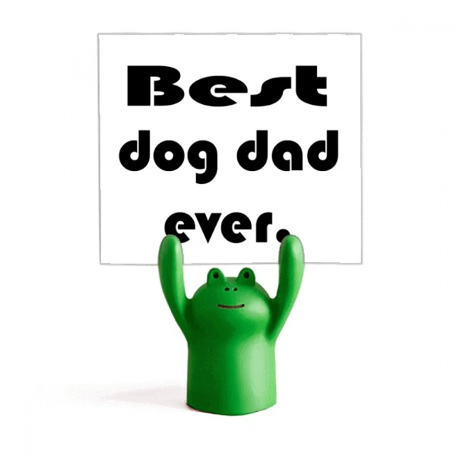 Mejor perro papá nunca Festival quote Estante de notas, estante de ranas de animales de dibujos animados