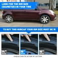 thumbnail image 6 of (Set of 4)15" Hubcaps Compatible with Most Cars,Universal Wheel Rim Cover Replacement,Snap on Car Truck SUV,PP Material,Silver Lacquer & Black Lacquer, 6 of 7