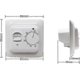 thumbnail image 4 of Termostatos manuales para calefacción por suelo radiante 220 V 16 A, calefacción eléctrica por suelo radiante, 4 of 5