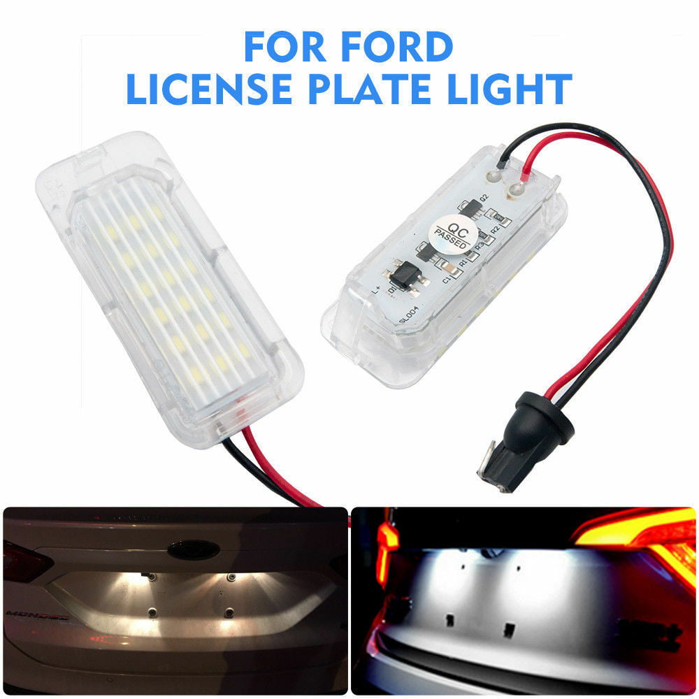 2x Ford Focus C-Max Bright Xenon White LED Number Plate Upgrade Light Bulbs