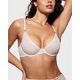 thumbnail image 3 of Sostén INLYRIC Cosnufy Transparente Balconette Escote Profundo 36B Blanco, 3 of 4