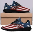 thumbnail image 3 of Patriotic Eagle American flag Shoes Sneakers Black Size 8.5, 3 of 7
