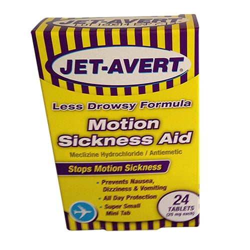 JetAvert Motion Sickness Aid Tablets, 24 Ea