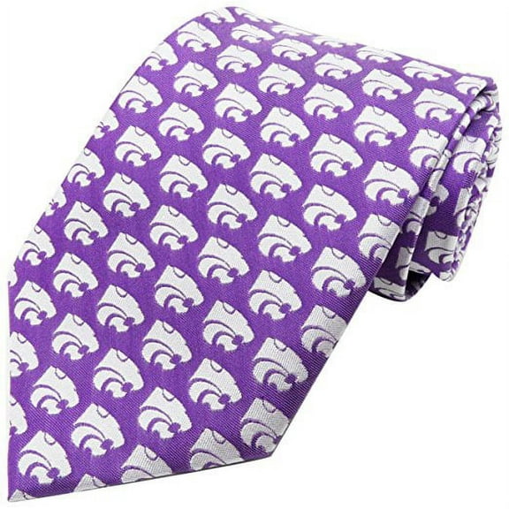Kansas State Wildcats Repeating Primary Necktie - Donegal Bay - Unisex - One Size