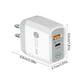 thumbnail image 3 of Cargador rápido de 25 W para teléfonos móviles, 5 V, 5 A, adaptador tipo C con cabezal de carga rápida europeo y británico., 3 of 6