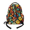 thumbnail image 3 of Whosucclay Retro Floral Kids Backpack School Bag with Padded Straps Lightweight Adjustable Straps Rucksack, Spacious 17 Inch Schoolbag for Daily Use, 3 of 8