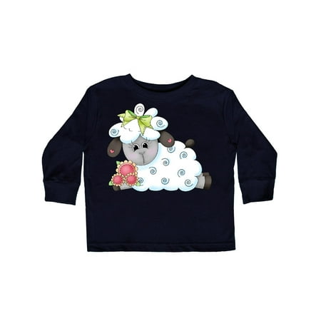 

Inktastic Little Bow Sheep Gift Toddler Boy Girl Long Sleeve T-Shirt