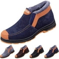 thumbnail image 3 of Men's Slip-On Walking shoes - Thermal Winter Cotton shoes with Rubber Sole, 3 of 6