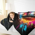 thumbnail image 4 of jejeloiu Volleyball Gamer Game Full Size Comforter Sets,Boys Ball Sports Bedding Comforter Set,Colorful Oil Painting Artwork Bedding Sets For Boys Teens,Super Cozy Room Decor Reversible,3-Piece, 4 of 8
