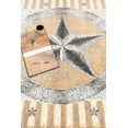 thumbnail image 6 of Furnish My Place Texas Plush Star Rug - 3 ft. 5 in. x 5 ft. 6 in., Beige Rustic, Novelty Lone Star Rug with Border, Jute Backing, 6 of 10
