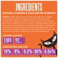 thumbnail image 4 of (12 pack) Tiki Cat Friends Mousse Chicken, Pumpkin & Duck Recipe in Broth, 2.5 oz. Pouch, 4 of 10