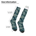 thumbnail image 2 of Bingfone Fish Style Print Compression Socks for Women and Men Long Socks for Running Athletic Cycling Nurse, 2 of 6