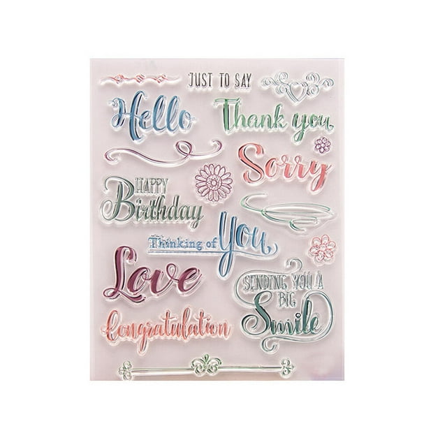Mot Tampon Scrapbooking DIY Décoration de Mot Tampon Fait Main Mot DIY Scrapbooking TPR Album Accessoire d'Expression