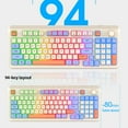 thumbnail image 3 of Teclado mecánico con luz RGB, puerto USB, teclado para juegos K82 para PC, tableta, escritorio Hugtrwg Para estrenar, 3 of 6