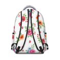 thumbnail image 3 of Pioneer Flower Floral Print Pattern Backpack for School, Cute School Bag with Adjustable Shoulder Straps and Padded Back, 15.3"x11"x7.1", 3 of 5