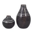 thumbnail image 6 of Sagebrook Home Ceramic Vase, Black & White, 6 of 7