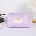thumbnail image 1 of Bolsa de viaje para maquillaje, bolsa de maquillaje para mujeres, gran capacidad, estilo de moda, bolsa portátil, resistente, para viaje, uso en hotel, bolsillo exterior, tejido de alta, 1 of 7