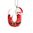 thumbnail image 2 of Luoshdecor Christmas Tree Ornaments Initial,Personalized Santa Claus Style Alphabet Pendant Decorations,Suitable for Xmas Gift Giving,(U), 2 of 6