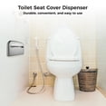 thumbnail image 2 of Toilet Seat Cover Dispenser, Commercial Wall Mount Half Fold Toilet Seat Cover Dispenser, 250 Single Toilet Seat Cover Dispenser for Home Office Buildings Hospital, 2 of 5