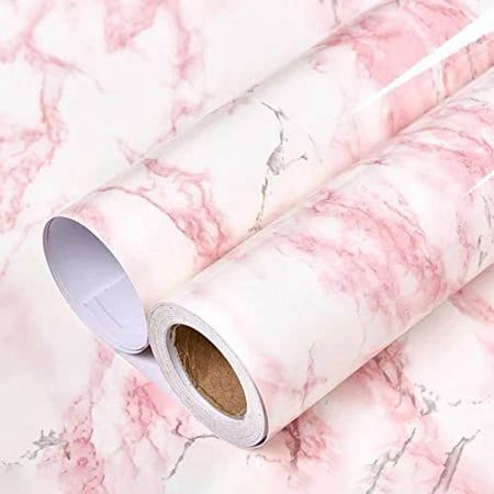 Glossy White Marble Contact Paper for Countertop Granite Wallpaper 