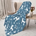 thumbnail image 3 of Disketp Poodle Dog Cozy Flannel Fleece Throw Blanket: Has a velvety texture for All Seasons - Perfect for Women, Men, & Kids"60"x50", 3 of 6