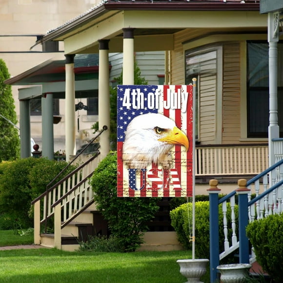 Yhmxh Memorial Day Decorations,4Th of July Decorations, Patriotic Decorations Patriotics Garden Flag Double Sided USA Flag USA 4th July Independence Day Home Farmhouses Decor 12x18 Inch garden flags
