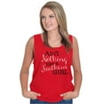 thumbnail image 3 of Boots Bling Country Southern Belle Womens Plus Size Graphic Tank Top Brisco Brands 3X, 3 of 5
