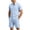 Light Blue, variant on Men's Vacation Beach Cruise Summer Outfits 2 Piece Linen Shorts Set Hawaiian Band Collar Button Down Shirt and Shorts with Pocket Size 3XL Khaki