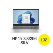 HP 15.6 inch Windows Laptop Intel Core i3-N305 8GB RAM 256GB SSD Natural Silver